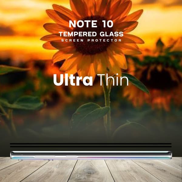 2 Pack Samsung Galaxy Note 10- Härdat Glas 9H - Super kvalitet 3D Skärmskydd