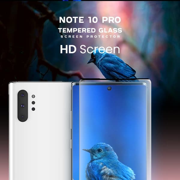 Samsung Galaxy Note 10 Pro - Härdat glas 9H - Super kvalitet 3D Skärmskydd
