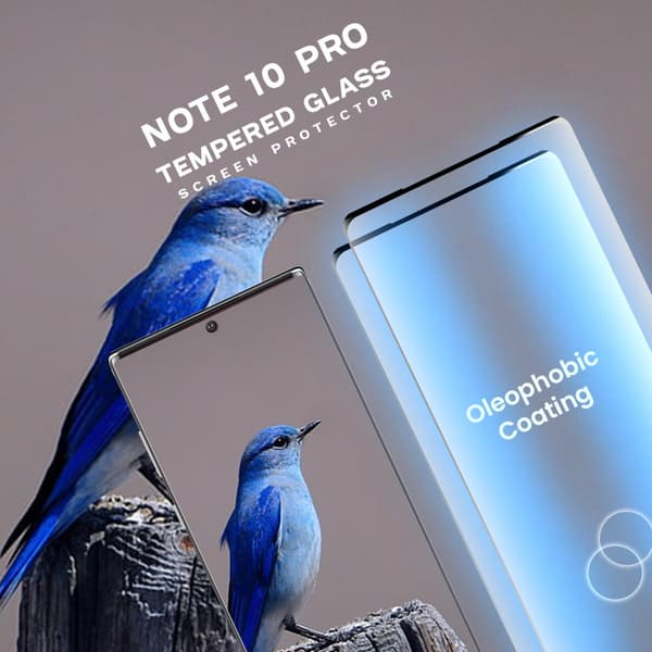2-Pack Samsung Galaxy Note 10 Pro - Härdat glas 9H-Super kvalitet 3D Skärmskydd