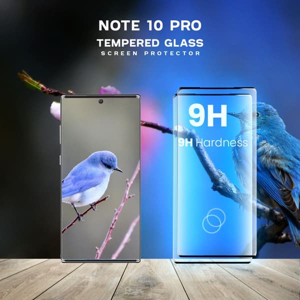 2-Pack Samsung Galaxy Note 10 Pro - Härdat glas 9H-Super kvalitet 3D Skärmskydd