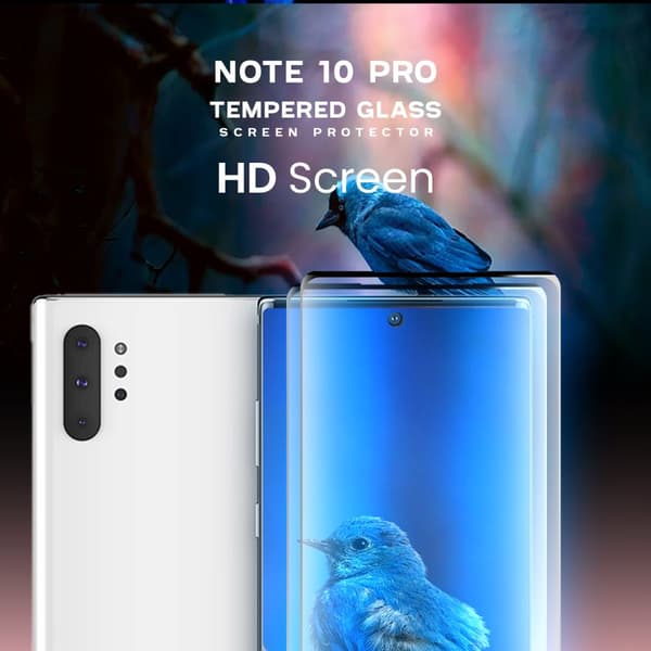 2-Pack Samsung Galaxy Note 10 Pro - Härdat glas 9H-Super kvalitet 3D Skärmskydd