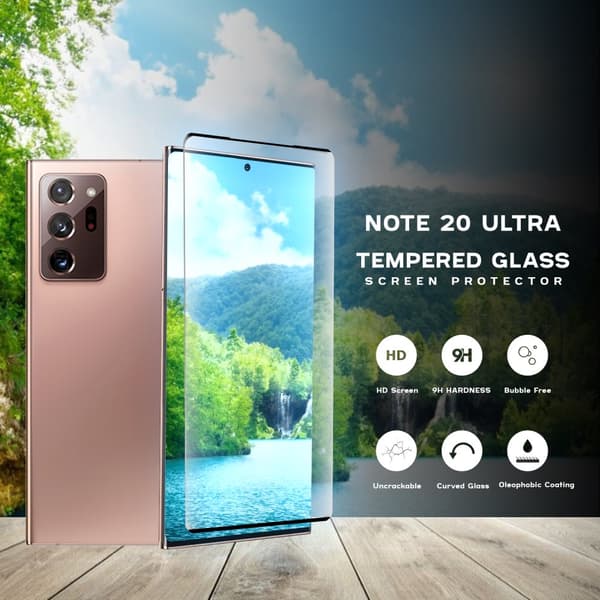 Samsung Galaxy Note 20 ULTRA - Härdat glas 9H - Super kvalitet 3D Skärmskydd