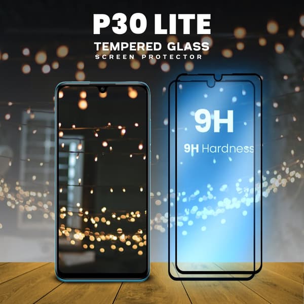 2-Pack Huawei P30 Lite - Härdat glas 9H – 3D Super kvalitet skärmskydd