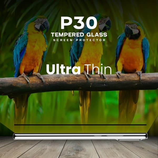 Huawei P30 - Härdat glas 9H – 3D Super kvalitet skärmskydd