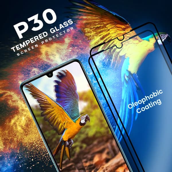 2-Pack Huawei P30 - Härdat glas 9H – 3D Super kvalitet Skärmskydd