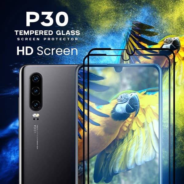2-Pack Huawei P30 - Härdat glas 9H – 3D Super kvalitet Skärmskydd