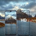 Miniatyrbild 2 av 5: Samsung Galaxy A70 - Härdat Glas 9H - Super Kvalitet 3D Skärmskydd