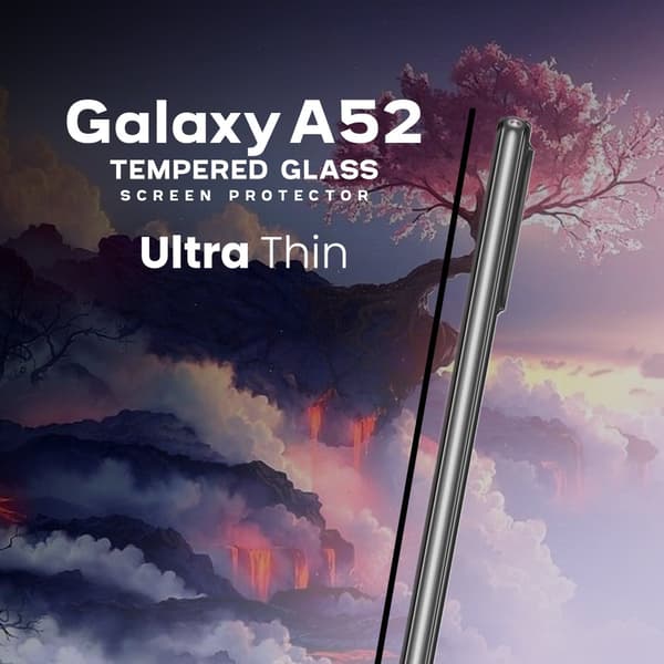 Samsung Galaxy A52 - Härdat Glas 9H - Super Kvalitet 3D Skärmskydd