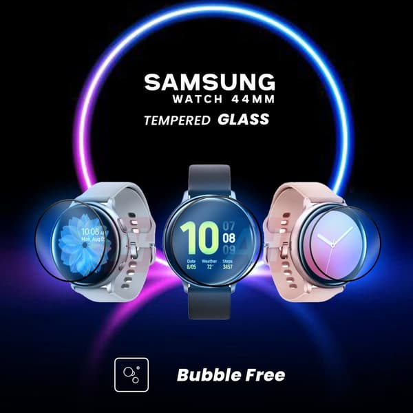 Samsung Watch 44mm - Härdat glas 9H - Super kvalitet 3D Skärmskydd