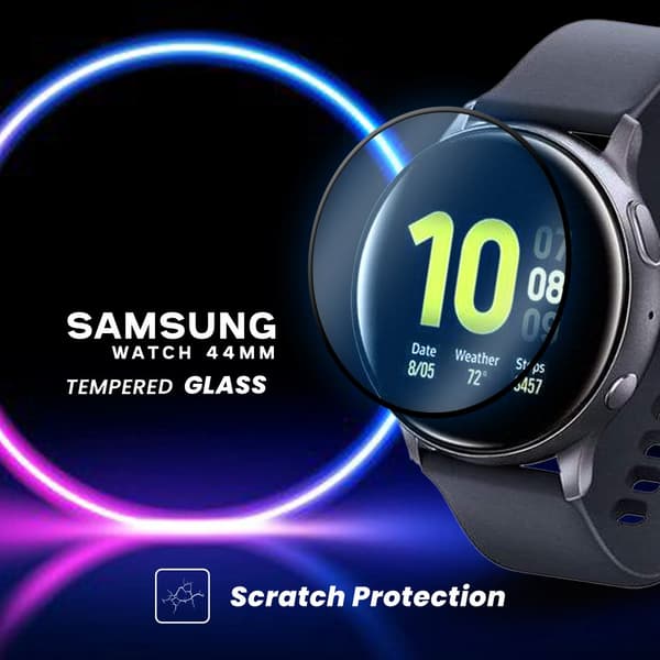 Samsung Watch 44mm - Härdat glas 9H - Super kvalitet 3D Skärmskydd