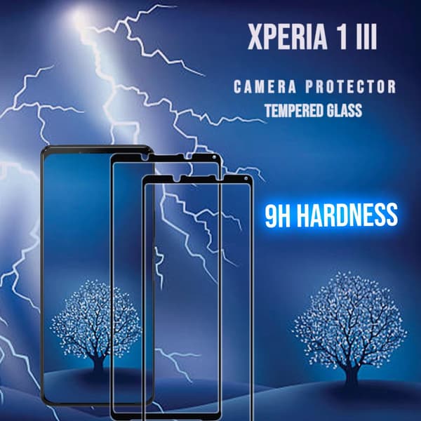 2 Pack Sony Xperia 1 III - Härdat glas 9H - Super Kvalitet 3D Skärmskydd