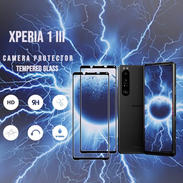 2 Pack Sony Xperia 1 III - Härdat glas 9H - Super Kvalitet 3D Skärmskydd