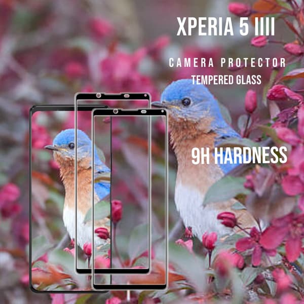2 Pack Sony Xperia 5 III - Härdat glas 9H - Super Kvalitet 3D Skärmskydd