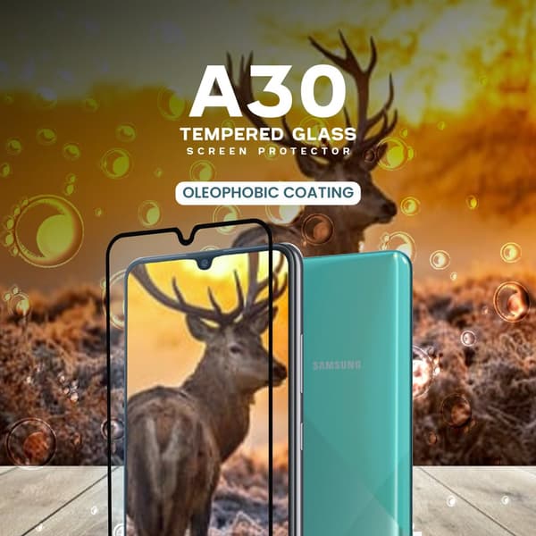 Samsung Galaxy A30 - Härdat Glas 9H - Super Kvalitet 3D Skärmskydd