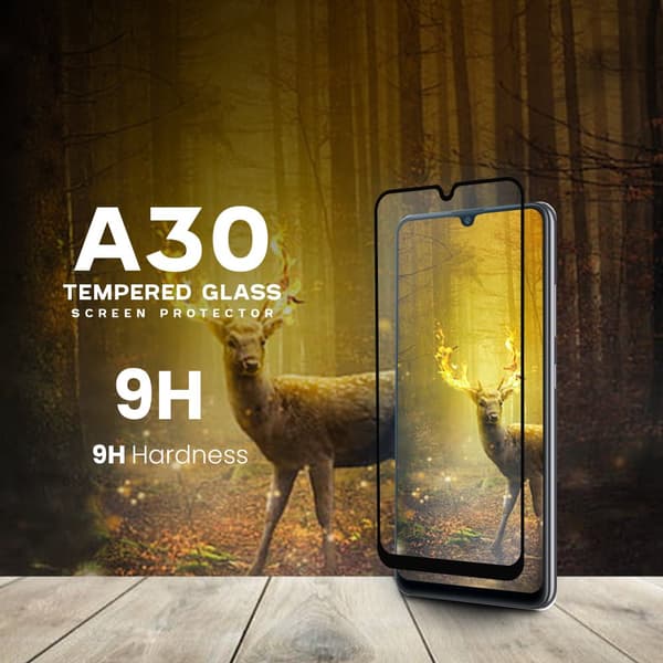 Samsung Galaxy A30 - Härdat Glas 9H - Super Kvalitet 3D Skärmskydd
