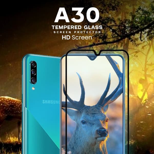 Samsung Galaxy A30 - Härdat Glas 9H - Super Kvalitet 3D Skärmskydd