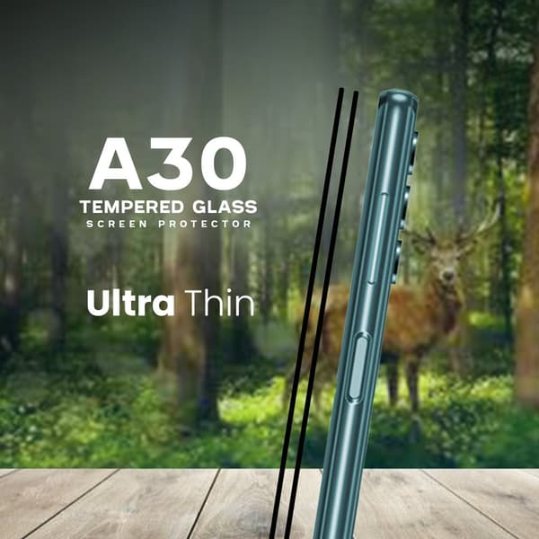 2 Pack Samsung Galaxy A30 - Härdat Glas 9H - Super kvalitet 3D Skärmskydd