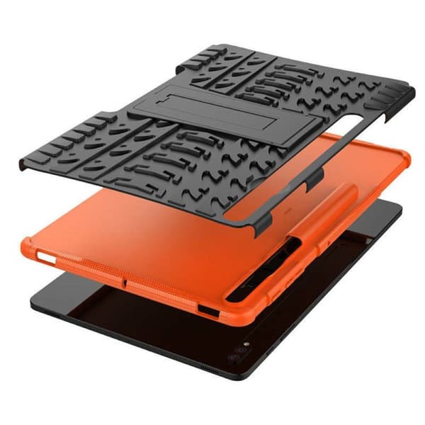 Stødbestandigt cover med stativ Samsung Galaxy Tab S8 Plus 12.7 - Orange