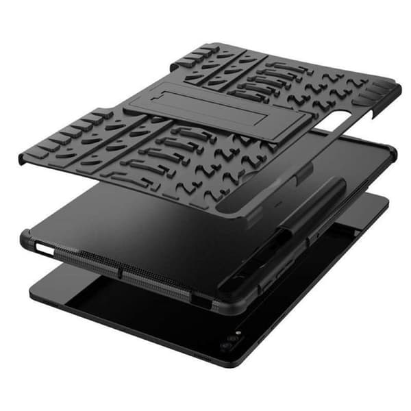Stødbestandigt cover med stativ Samsung Galaxy Tab S8 Plus 12.7 - Sort