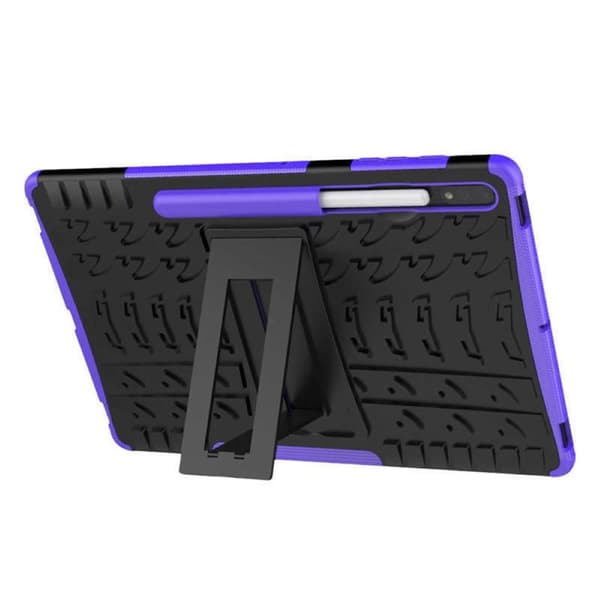 Iskunkestävä kuori jalustalla Samsung Galaxy Tab S8 11.0 - Violetti