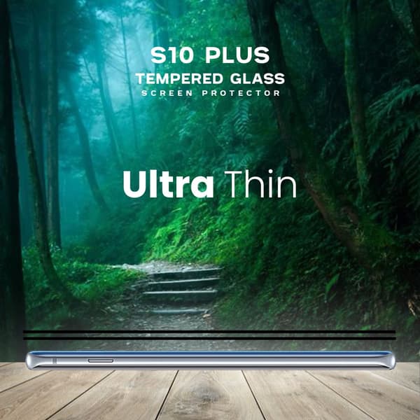 2-Pack Samsung Galaxy S10 Plus - Härdat glas 9H-Super kvalitet 3D Skärmskydd