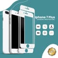 Miniatyrbild 1 av 5: 2-PACK Iphone 7 PLUS Vit - 9H Härdat Glas - 3D Skärmskydd