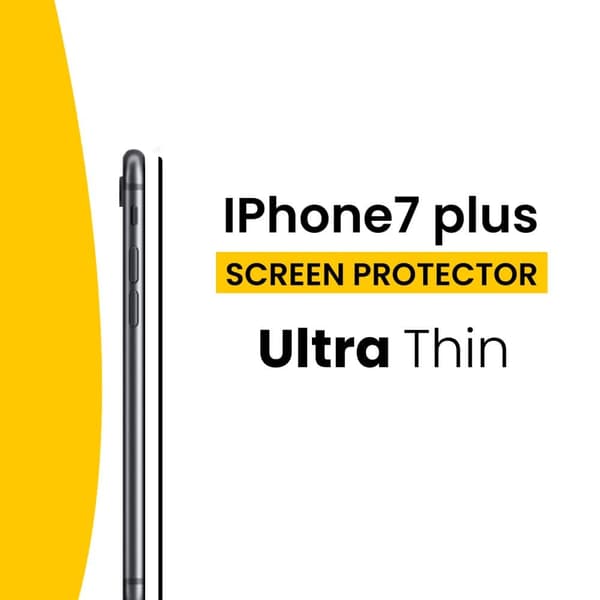 Iphone 7 plus SVART - 9H Härdat Glas - 3D Skärmskydd