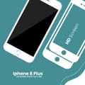 Miniatyrbild 3 av 5: 2-PACK Iphone 8 plus Vit - 9H Härdat Glas - 3D Skärmskydd