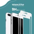 Miniatyrbild 2 av 5: 2-PACK Iphone 8 plus Vit - 9H Härdat Glas - 3D Skärmskydd