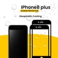 Miniatyrbild 4 av 5: 2-PACK Iphone 8 plus Svart - 9H Härdat Glas - 3D Skärmskydd