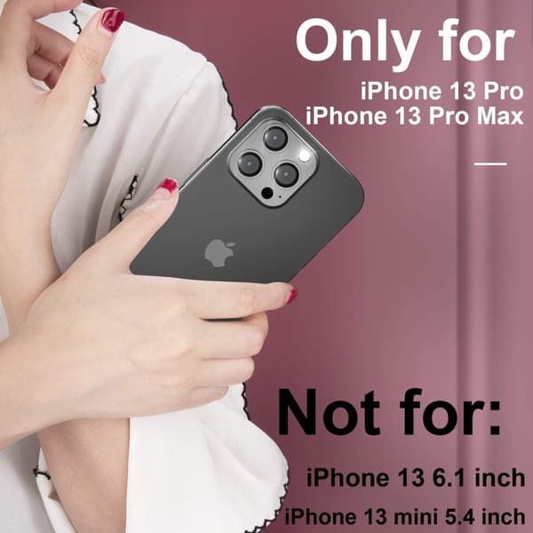 Fulldekkende linsedeksel for iPhone 13 Pro / 13 Pro Max Black