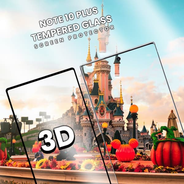 Samsung Galaxy Note 10 Plus- Härdat glas 9H - Super kvalitet 3D Skärmskydd