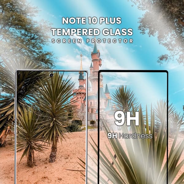 Samsung Galaxy Note 10 Plus- Härdat glas 9H - Super kvalitet 3D Skärmskydd