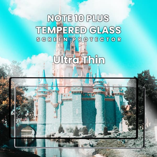 Samsung Galaxy Note 10 Plus- Härdat glas 9H - Super kvalitet 3D Skärmskydd