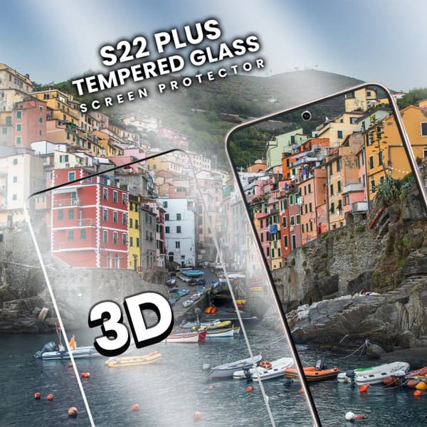 Samsung Galaxy S22 Plus - Härdat Glas 9H - Super Kvalitet 3D Skärmskydd
