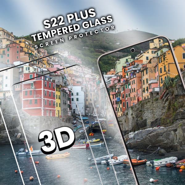 2-Pack Samsung Galaxy S22 Plus - Härdat Glas 9H - Super Kvalitet 3D Skärmskydd