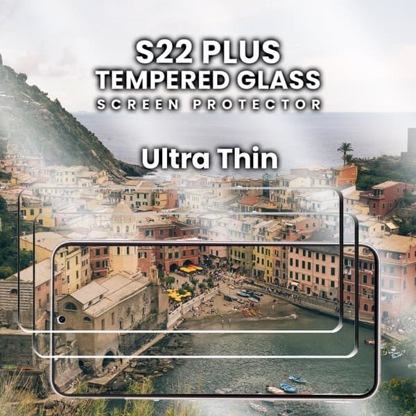 2-Pack Samsung Galaxy S22 Plus - Härdat Glas 9H - Super Kvalitet 3D Skärmskydd