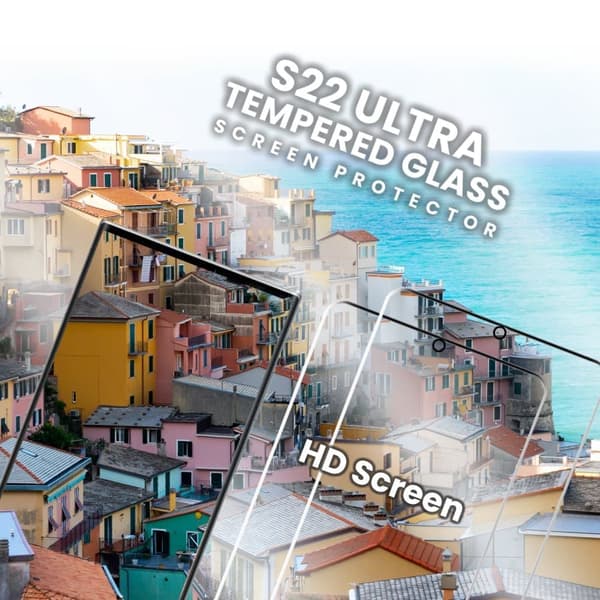 2-Pack Samsung Galaxy S22 Ultra - Härdat Glas 9H - Super Kvalitet 3D Skärmskydd