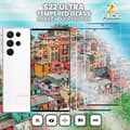 Miniatyrbild 1 av 5: 2-Pack Samsung Galaxy S22 Ultra - Härdat Glas 9H - Super Kvalitet 3D Skärmskydd