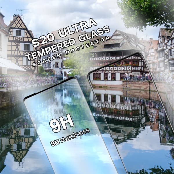 Samsung Galaxy S20 ULTRA - Härdat glas 9H - Super kvalitet 3D Skärmskydd