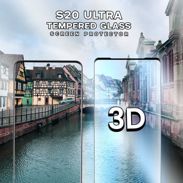 Samsung Galaxy S20 ULTRA - Härdat glas 9H - Super kvalitet 3D Skärmskydd