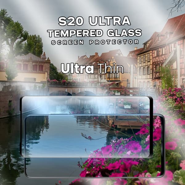 Samsung Galaxy S20 ULTRA - Härdat glas 9H - Super kvalitet 3D Skärmskydd