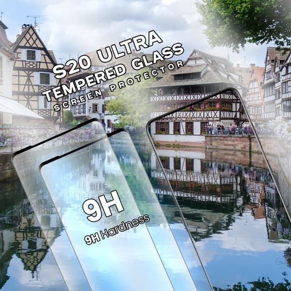2-Pack Samsung Galaxy S20 ULTRA - Härdat glas 9H-Super kvalitet 3D Skärmskydd