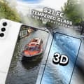 Miniatyrbild 3 av 5: Samsung Galaxy S21 FE - Härdat glas 9H - Super kvalitet 3D Skärmskydd