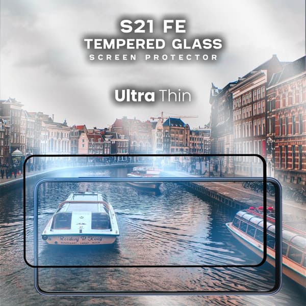 Samsung Galaxy S21 FE - Härdat glas 9H - Super kvalitet 3D Skärmskydd