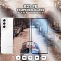 Miniatyrbild 1 av 5: Samsung Galaxy S21 FE - Härdat glas 9H - Super kvalitet 3D Skärmskydd
