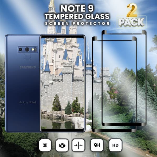 2-Pack Samsung Galaxy Note 9 - Härdat glas 9H-Super kvalitet 3D Skärmskydd