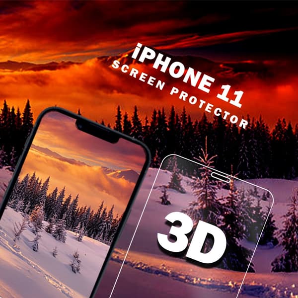 Iphone 11 - 9H Härdat glas - Super kvalitet -3D Skärmskydd