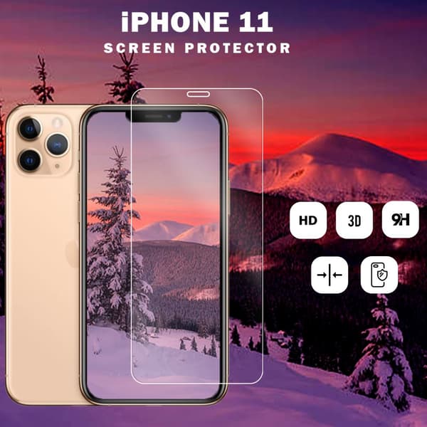 Iphone 11 - 9H Härdat glas - Super kvalitet -3D Skärmskydd