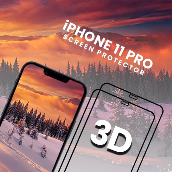 2-pack iPhone 11 Pro - 9H Härdat glas - Super kvalitet -3D Skärmskydd